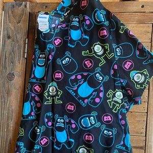 Monsters, Inc. Scrub Top 2XL